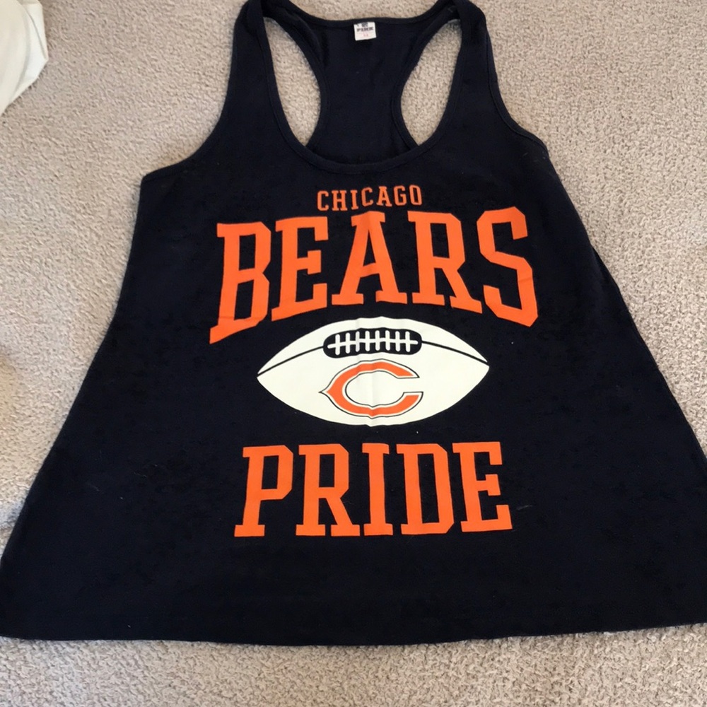 Victoria’s Secret PINK NFL chicago bears burnout racer back tank
